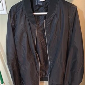 Charles River Apparel Black Bomber Jacket